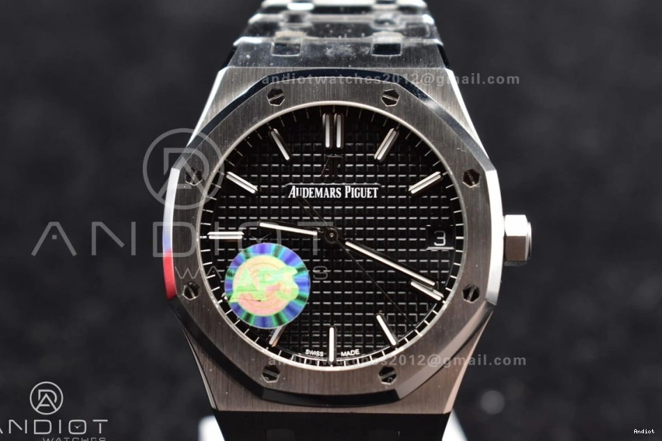 APSF 41mm Bracelet 15500 Dial Super on Black 1:1 A4302 SS SS Clone Oak Best Royal Edition Textured 1106